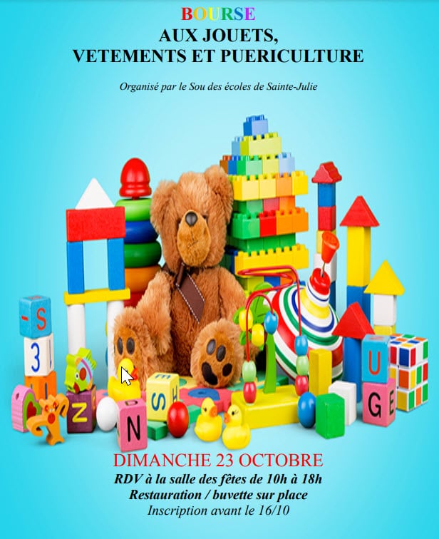 Bourse aux jouets, vêtements et puériculture