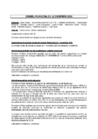Conseil du 11 Décembre 2024